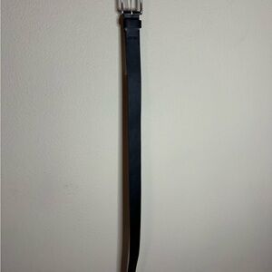 Joe’s Jeans Men’s Black Genuine Leather Belt Size 36 Silver Buckle NWT